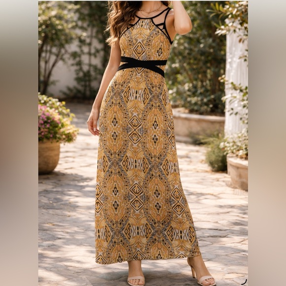 BCNU Dresses & Skirts - BCNU Maxi Dress Small Boho Sleeveless